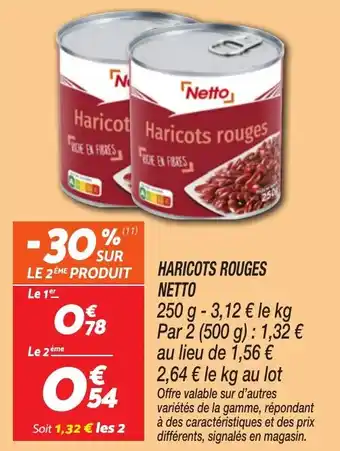 Netto NETTO Haricots rouges offre