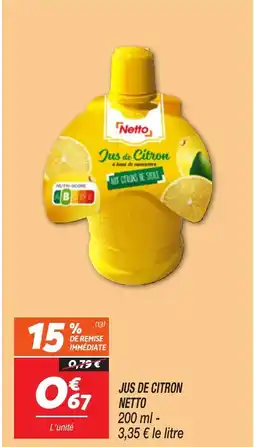 Netto NETTO Jus de citron offre