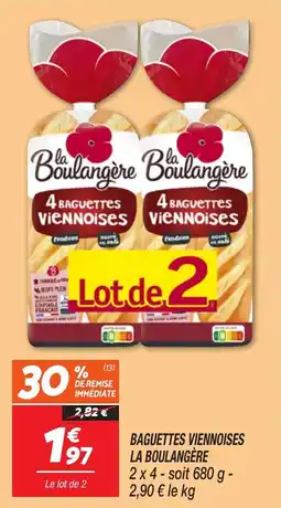 Netto LA BOULANGÈRE Baguettes viennoises offre