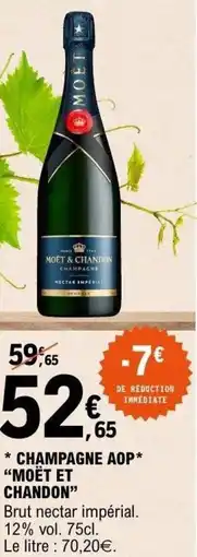E.Leclerc Champagne aop moët et chandon offre