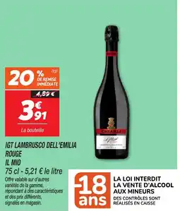 Netto IL MIO Igt lambrusco dell'emilia rouge offre