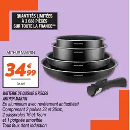 Netto ARTHUR MARTIN Batterie de cuisine offre