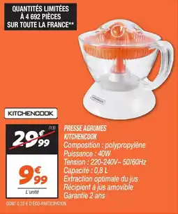 Netto KITCHENCOOK Presse agrumes offre