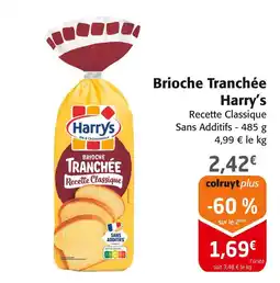 Colruyt Harry's Brioche Tranchée Recette Classique offre