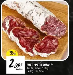 E.Leclerc FUET PETIT LOZA offre