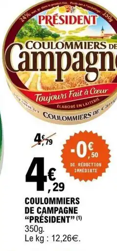 E.Leclerc Coulommiers de campagne président offre