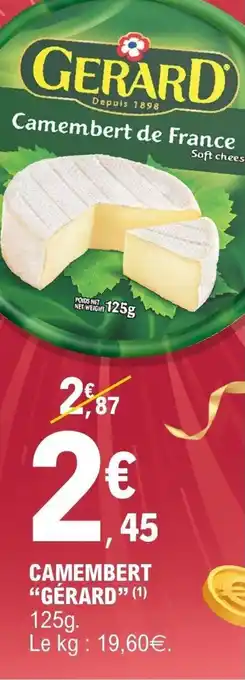 E.Leclerc Camembert gérard offre