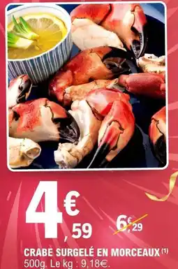 E.Leclerc Crabe surgelé en morceauxle offre