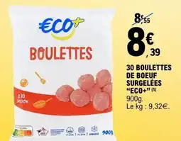 E.Leclerc 30 boulettes de boeuf surgelées offre