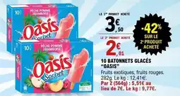 E.Leclerc 10 batonnets glacés oasis offre