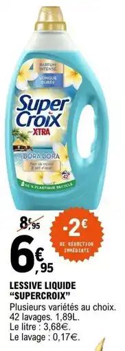 E.Leclerc Lessive liquide supercroix offre