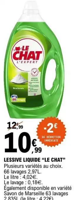 E.Leclerc Lessive liquide le chat offre