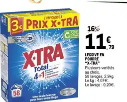 E.Leclerc Lessive en poudre x-tra offre