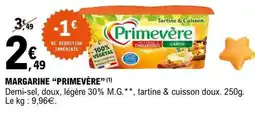E.Leclerc Margarine primevère offre
