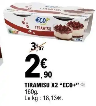 E.Leclerc Tiramisu x2 eco+ offre