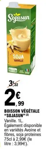 E.Leclerc Boisson végétale sojasun offre