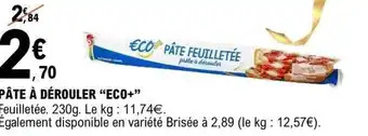 E.Leclerc Pâte à dérouler eco+ offre