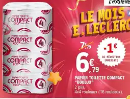E.Leclerc Papier toilette compact doulux offre