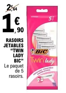 E.Leclerc Rasoirs jetables twin lady bic offre