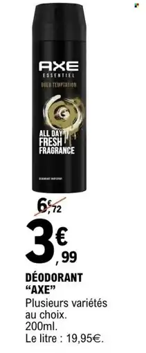 E.Leclerc Déodorant axe offre
