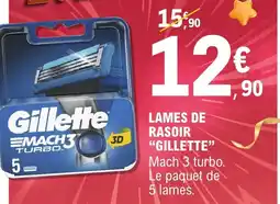 E.Leclerc LAMES DE RASOIR GILLETTE offre