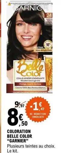 E.Leclerc Coloration belle color garnier offre