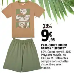 E.Leclerc Pyja-court junior garcon licence offre