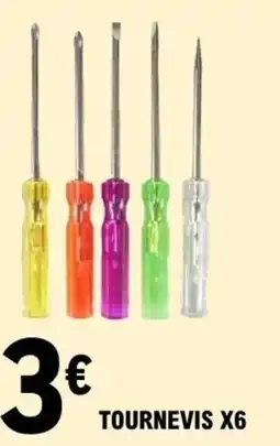 E.Leclerc Tournevis x6 offre