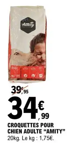 E.Leclerc Croquettes pour chien adulte amity offre