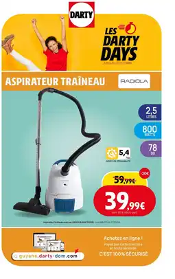 Darty RADIOLA Aspirateur traîneau avec sac RAVC3125BL offre