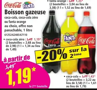 Norma COCA COLA FANTA Boisson gazeuse offre