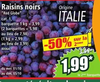 Norma Raisins noirs offre
