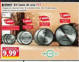 Norma KRAFT Kit lame de scie offre