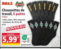 Norma DMAX Chaussettes de travail, 6 paires offre