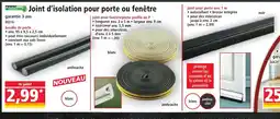 Norma Joint d'isolation pour porte ou fenêtre offre