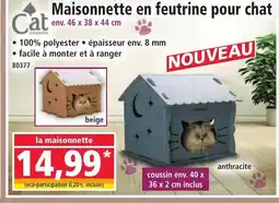 Norma CAT Maisonnette en feutrine pour chat offre