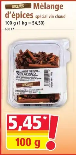 Norma NICLAUS Mélange d'épices offre