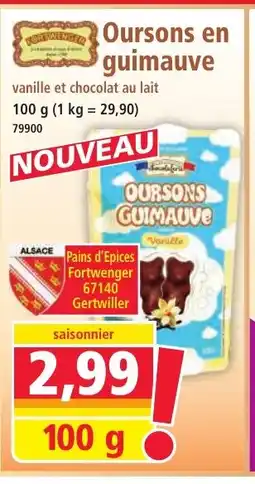 Norma FORTWENGER Oursons en guimauve offre