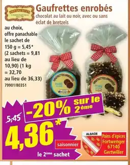 Norma FORTWENGER Gaufrettes enrobés offre