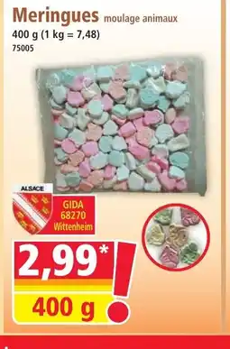 Norma Meringues moulage animaux offre