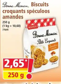 Norma BONNE MAMAN Biscuits croquants spéculoos amandes offre