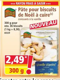 Norma LAWA Pâte pour biscuits de Noël à cuire offre