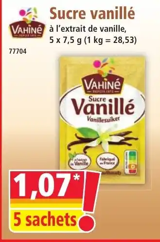 Norma VAHINÉ Sucre vanillé offre
