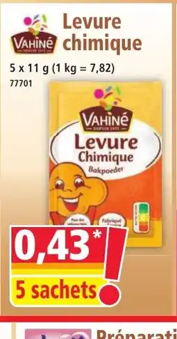 Norma VAHINÉ Levure chimique offre