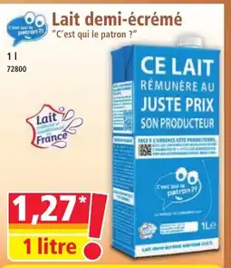Norma Lait demi-écrémé offre