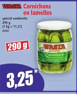 Norma WASTA Cornichons en lamelles offre