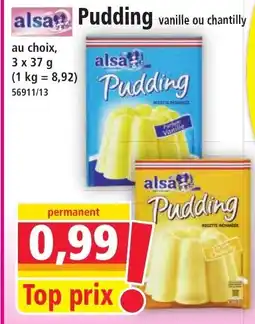 Norma ALSA Pudding offre