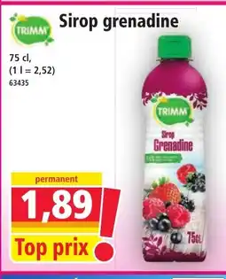 Norma TRIMM Sirop grenadine offre