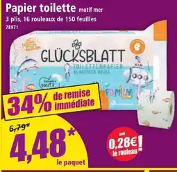 Norma Papier toilette motif mer offre
