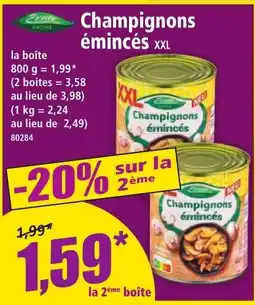 Norma Champignons émincés offre